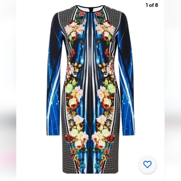 Clover Canyon Winter Solstice Long Sleeve Sheath Dress Size Medium - Picture 4 of 14